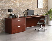 Sauder 72" x 24" Desk with Lateral File 430223