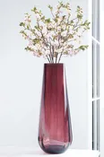 Amethyst Square Top Vase, 13.9"H