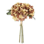 13" Yellow/Brown Hydrangea Bundle