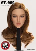 1/6 Cat Toys female Asian Long Curly Hair Head Sculpt CT008 C