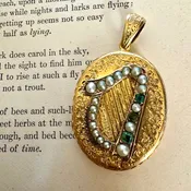 14K Pearl & Emerald c.1870s Locket