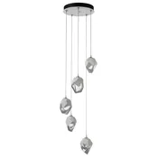 American Made Hubbardton Forge Chrysalis 5-Light Small Crystal Pendant