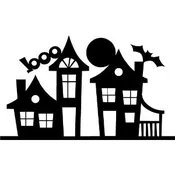 15″ x 9″ Haunted House