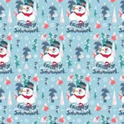 Character Winter 3 - Light Blue Frosty Retro Forest