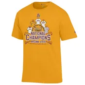 ASU 5x Nat'l Champs Tee GLD