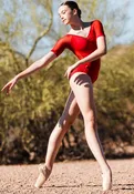 AK Dancewear - Chloe Leotard - Adult (2109-RED) - Red