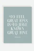 2021 Single Sympathy Greeting Card - Known Great Love