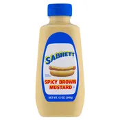12 oz bottle of Sabrett Spicy Mustard
