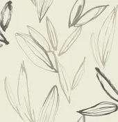 4197-27859 - Kenia Neutral Leaf Toss Wallpaper-Kaleidoscope by A Street