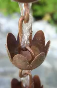 Beautiful Garden Lily Flower Copper Rain Chains