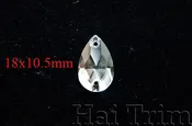 10.5x18mm Teardrop Crystal Sew-on Rhinestones