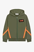 Baumwoll-Hoodie mit Flügeldruck