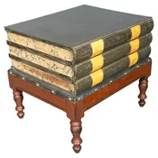 Late Victorian Book Form Low Table