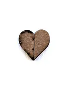 Board Book BONES : 1 inch Halfsies Heart