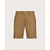 Bermuda in twill di cotone beige