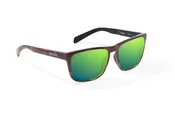 Bajío Calda Sunglasses - Brown Tortoise Gloss Frame ith Green Mirror Glass Lens
