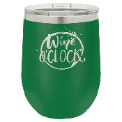 12 oz. Stainless Steel Vacuum Insulated Stemless Wine Tumbler with Lid