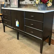 Black and Marble Sideboard