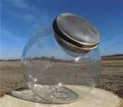 Round Jar, Canister Jar, Kitchen Storage, Candy Cookie, Counter Display
