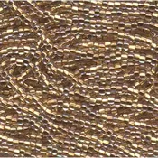 Czech Brass-Lined Crystal AB 68506 Seed Bead