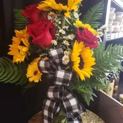 Sunflowers mixed with Romance
