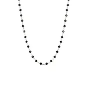 18K Gold Fine Black Diamond Chain