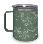Everglades – Line Map Travel Coffee Tumbler