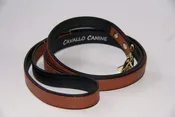 Cavallo Canine Leather Leash – Amber & Ebony