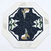 Handmade Winter Chapel Quilt Table Mat