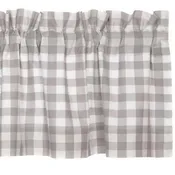 Annie Buffalo Check Grey Valance - 60x16