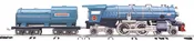 MTH 10-1356-1 - Tinplate Traditions - 400E Steam Engine "Central New Jersey" w/ Nickel Trim & PS3 (Two-Tone Blue)