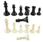 4in Weighted Plastic Chess Pieces