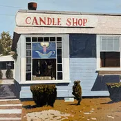 Candle Shop Painting by John Austin