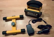 12 Volt 10 Watt LED Work Light, IP65 Rated, AC/DC Rechargeable