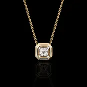 Athena Halo Necklace | Diamond & Gold
