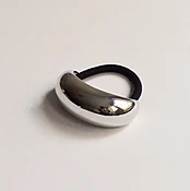 Party Pony! Crescent Metal Ponytail Hair Tie in Silver