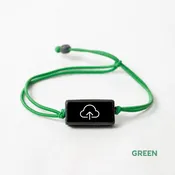 Tap-to-Phone Bracelets on Lite Bungee - Clay Rectangle