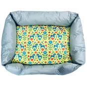Oxford Cloth Padded Pet Bed with Dala Horses