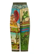 Ace Tapered Silk Pants in Multi