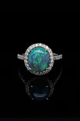 Black Opal Ring