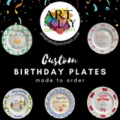 We Make It: Personalized Happy Birthday Plate