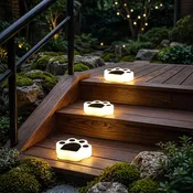 Solar Paw Print Lights for Garden Paths, Lawn & Patio