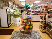 Cracker, Cheese, Fruits & Candy Basket