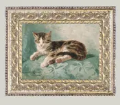 Cat Nap Art Print 7x5 - Tranquil Framed Artwork for Home — Riverside Franklin