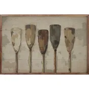 Five Vintage Boat Oars