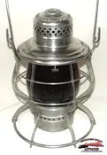 1889 Colorado Midland Railroad Handlan-Buck Mfg. Co. Double Wire Guard Lantern w/UM Red Ext. Base Globe