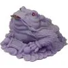 33481 Frosted Acrylic Feng Shui Figurine Money Toad Purple
