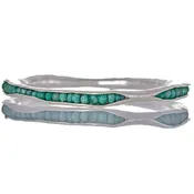 Amazonite pod bangle