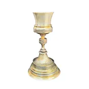 17th Century Spanish Colonial Gilt Silver Chalice Guatemala, Very Rare