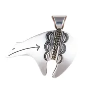 14k Gold Bear Pendant | Ray Tafoya